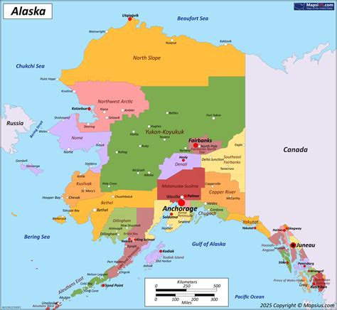 Map Of America And Alaska