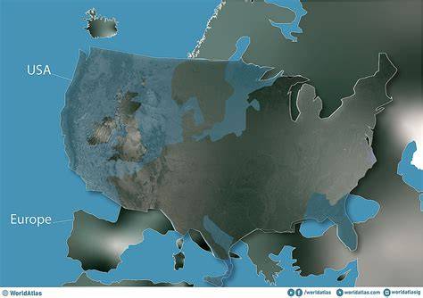 Map Of America Europe