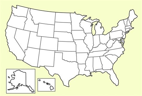 Map Of America Fill In