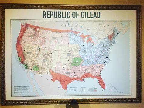 Map Of America Gilead