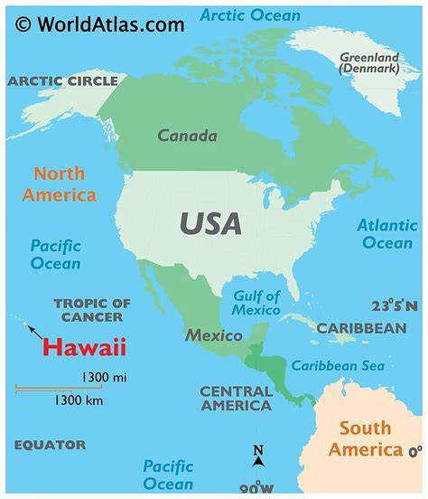 Map Of America Hawaii