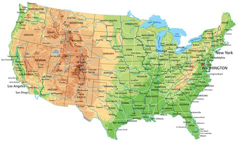 Map Of America High Resolution