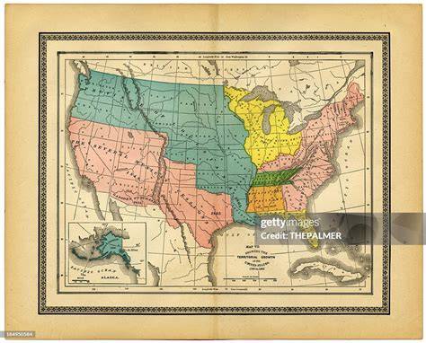 Map Of America In 1883