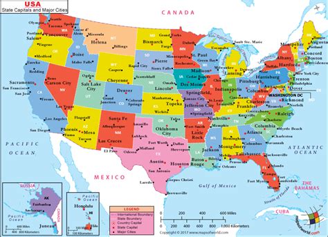 Map Of America Major Cities