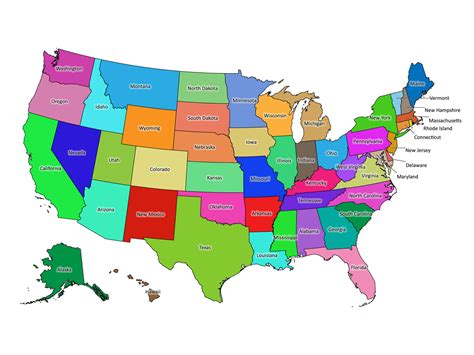 Map Of America Not Labeled