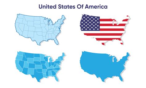 Map Of America Simple