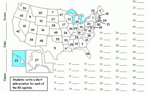 Map Of America State Quiz