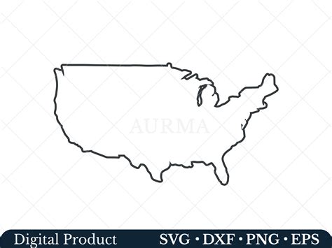 Map Of America Svg