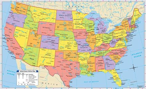 Map Of.america With Key Cities