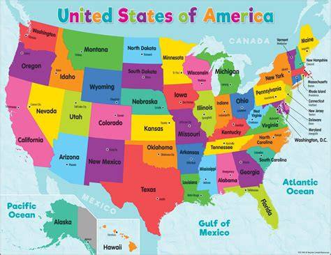 Map Of America With States