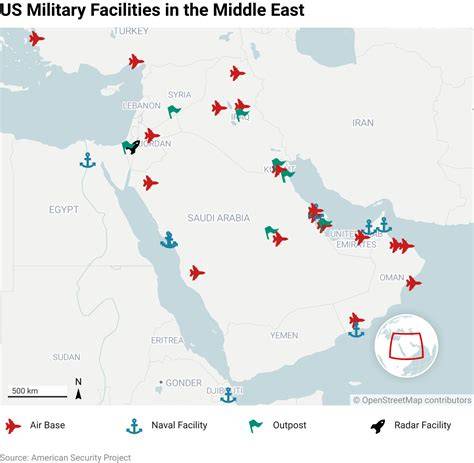 Map Of American Bases In Middle East