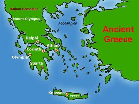 Map Of Ancient Greece Balkan Peninsula