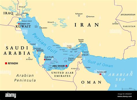Map Of Arab Gulf