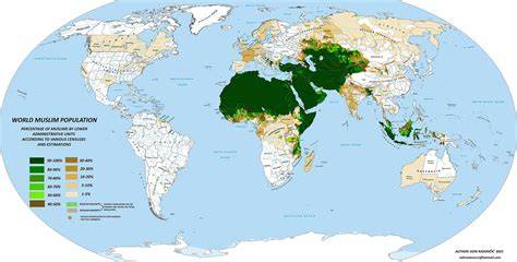 Map Of Arab Muslim Countries