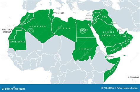 Map Of Arab Speaking World