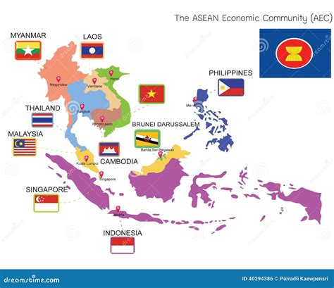 Map Of Asean Countries