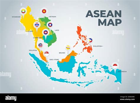 Map Of Asean Nations
