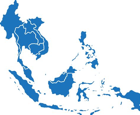 Map Of Asean Png