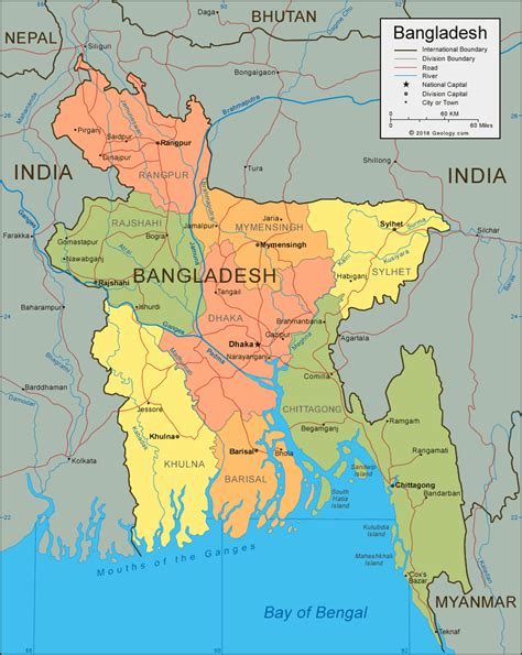 Map Of Asia Bangladesh