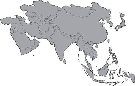 Map Of Asia For Mapping