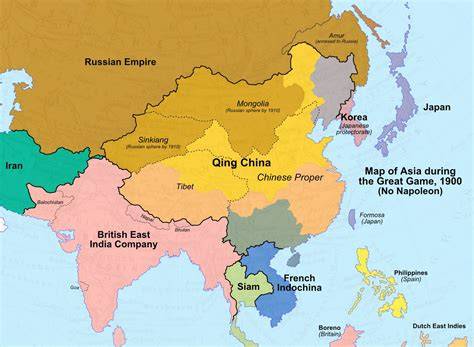 Map Of Asia From 1900