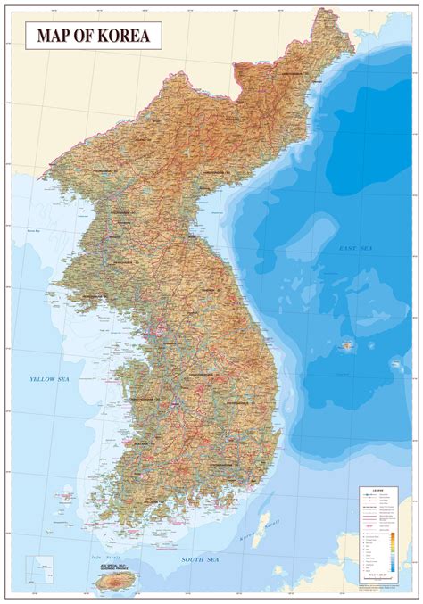 Map Of Asia Korean Peninsula