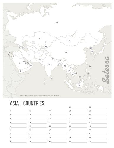 Map Of Asia Quiz Seterra