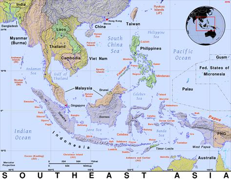 Map Of Asia Seas