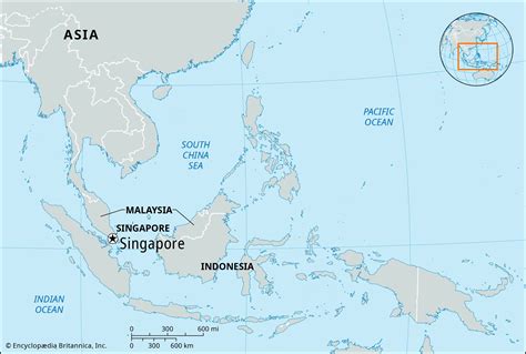 Map Of Asia Singapore