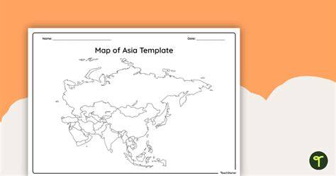 Map Of Asia Template