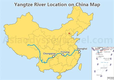 Map Of Asia Yangtze River