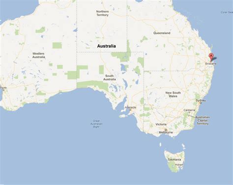 Map Of Australia Brisbane