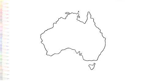 Map Of Australia Easy Drawing