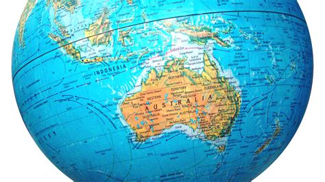 Map Of Australia Globe