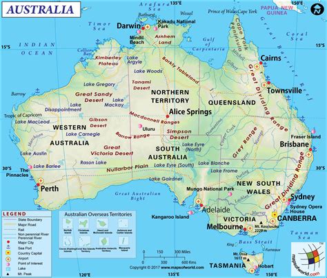 Map Of Australia Hd