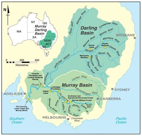 Map Of Australia Murray Darling Basin