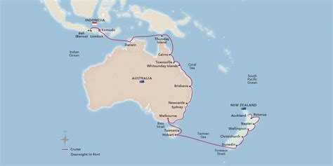 Map Of Australia New Zealand Bali