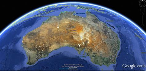 Map Of Australia On Earth