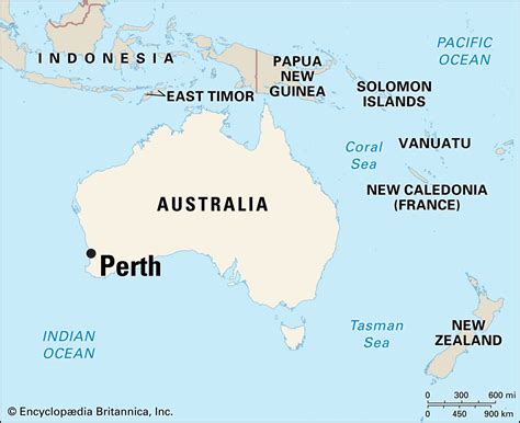 Map Of Australia Perth