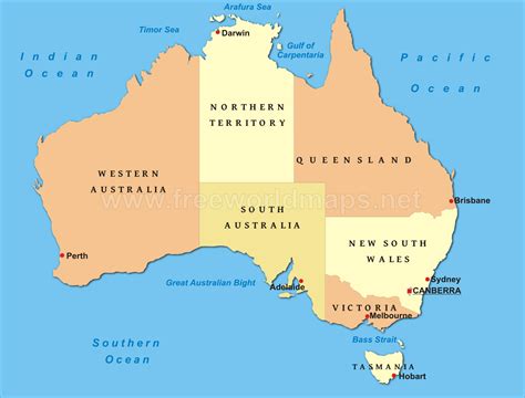 Map Of Australia Political