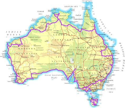 Map Of Australia Road Trip