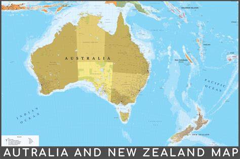 Map Of Australia To New Zealand