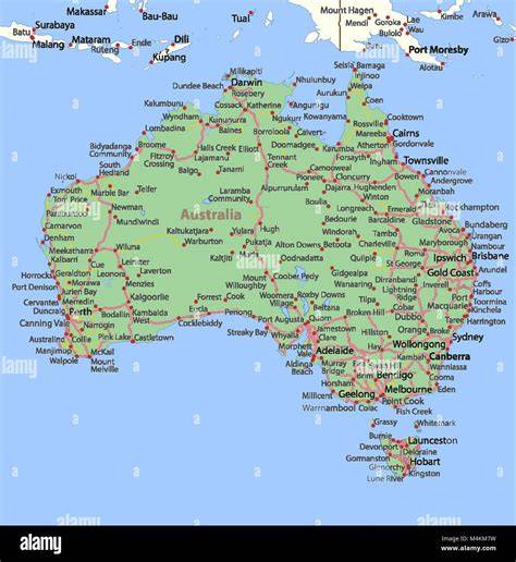 Map Of Australia Towns