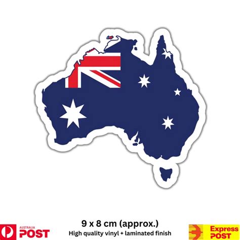 Map Of Australia Vinyl Sticker