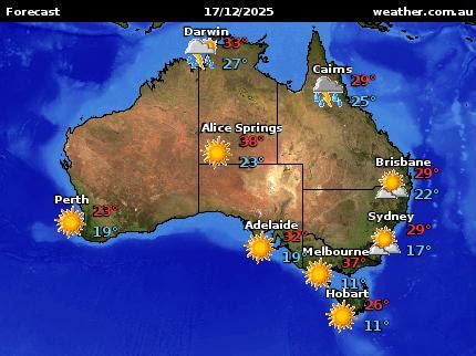 Map Of Australia Weather