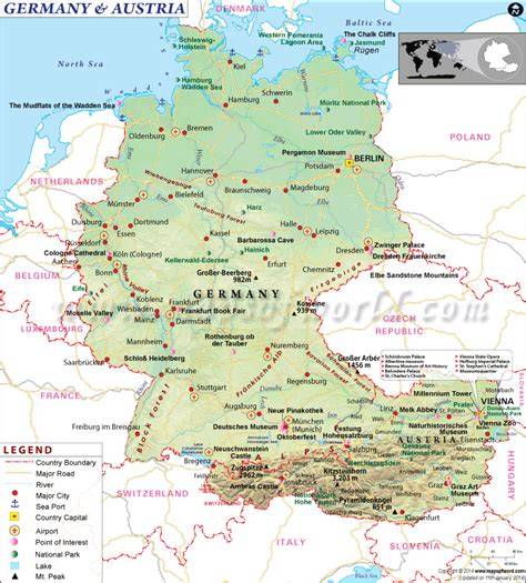 Map Of Austria And Germany