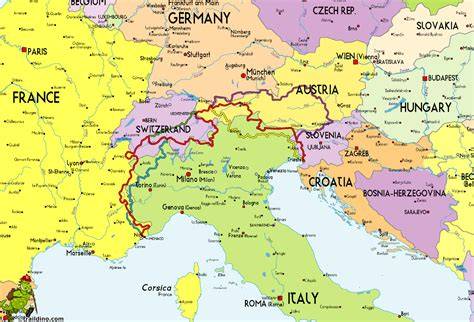 Map Of Austria And Italy
