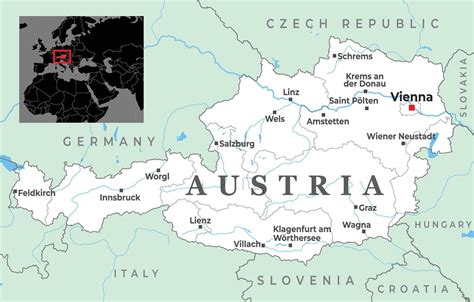 Map Of Austria And Neighboring Countries