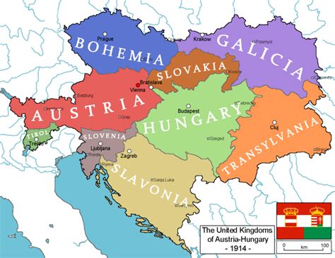 Map Of Austria Hungary Ww1