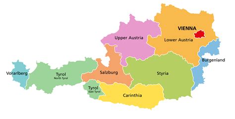 Map Of Austria States